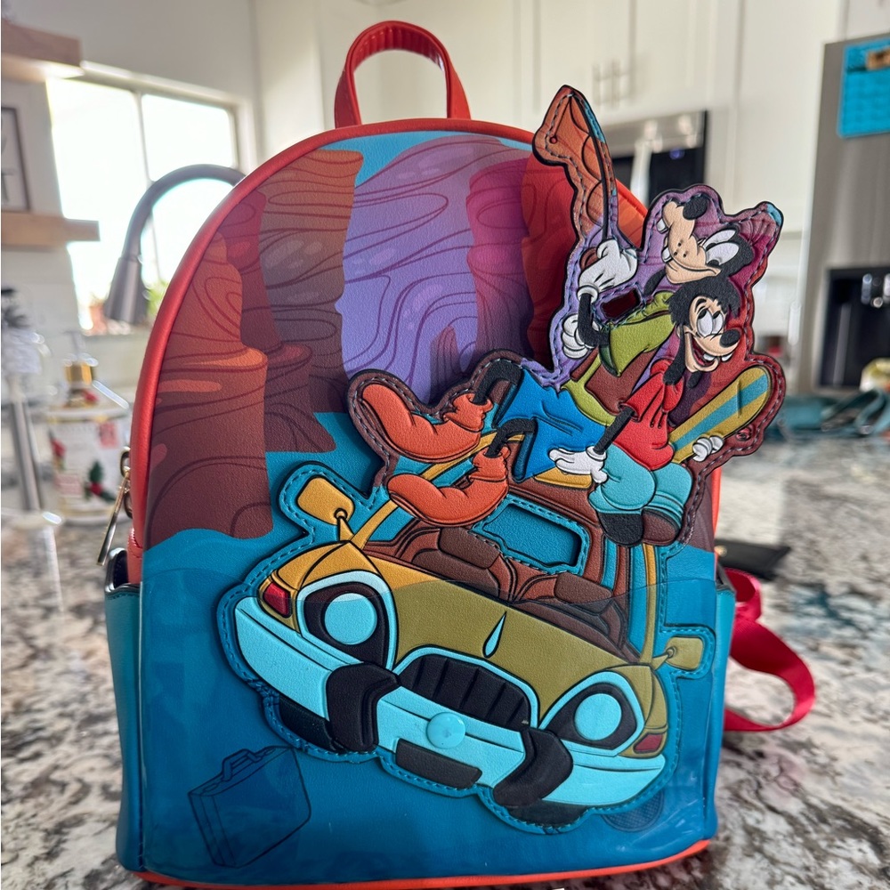 Goofy and Max Loungefly backpack Disney’s 100